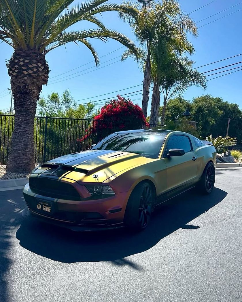 Ford Mustang — Color-shift gold / green by Sheer Auto Styling, Santa Maria