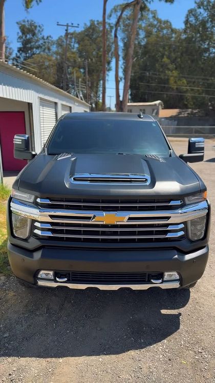 2021 Chevrolet Silverado 2500 — Matte black + satin black logos by Sheer Auto Styling, Santa Maria